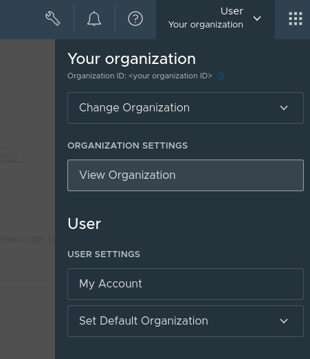 View organization